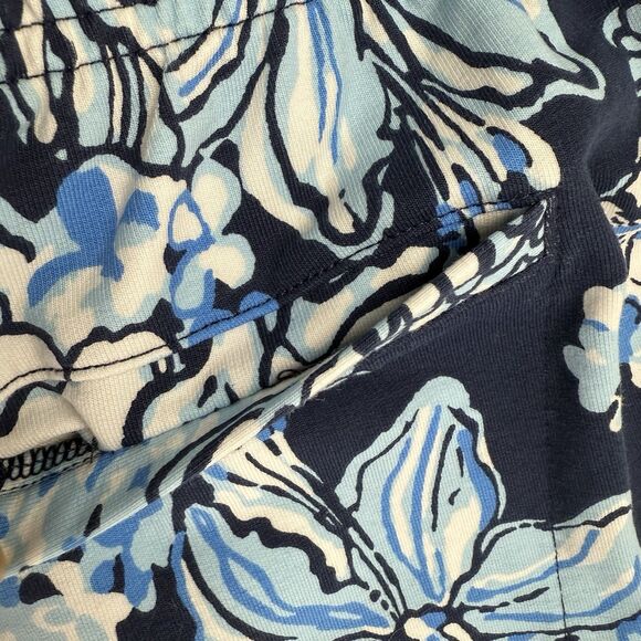 New Lilly Pulitzer Emora Knit Pants in Low Tide Navy Bouquet Large Blue NWOT - Picture 6 of 14